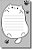Bloco de Notas, Blocando Fofo animais 50 folhas  Memo Pad / Notepad - Imagem 3