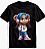 Camisa Autismo Preta Menina Urso 100% Algodão - Imagem 1