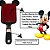 KIT 2  PEÇAS  Escova Raquete Flex Orelhinha Mickey Cabelo Desembaraçadora - Imagem 3