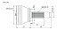JUNTA HOMOCINÉTICA HOMOCINÉTICO STRADA 1.3/1.5/1.6 8V/16V 98 99 00 01 02 03 04 05 06 SEM ABS DENTES EXTERNO 22 INTERNO 22 VT5106 - Imagem 2
