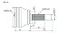 JUNTA HOMOCINÉTICA HOMOCINÉTICO GOL PARATI PASSAT SANTANA QUANTUM SAVEIRO VOYAGE 1.0/1.6/1.8/2.0 8V 84 85 86 87 88 89 90 91 92 93 94 95 96 97 EXTERNO 22 INTERNO 30 VT5001 - Imagem 2