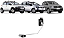 SENSOR NÍVEL BOIA COMBUSTIVEL CROSS SPACE FOX 1.0/1.6 4CIL. 8V 03 04 05 06 07 08 09 10 11 12 13 FLEX 2319/T010140 - Imagem 1