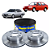 DISCO FREIO DIANTEIRO VENTILADO Escort Hobby XR3 Verona Apollo 1.6/1.8/2.0 8v/ 82 83 84 85 86 87 88 89 90 91 92 93 94 95 96 HF15 VALOR UNITÁRIO (COMPRE 2 PEÇAS) - Imagem 1