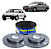DISCO FREIO DIANTEIRO VENTILADO Courier Escort Fiesta Verona Logus Pointer 1.4/1.6/1.8/2.0 8v/16v 93 94 95 96 97 98 99 00 01 02 03 04 HF10A VALOR UNITÁRIO (COMPRE 2 PEÇAS) - Imagem 1
