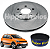 DISCO FREIO DIANTEIRO VENTILADO Cross Space Fox 1.0/1.6 8v C/ABS EA111 11 12 13 14 15 16 17 18 19 HF81A VALOR UNITÁRIO (COMPRE 2 PEÇAS) - Imagem 1