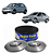 DISCO FREIO DIANTEIRO VENTILADO Aro 14 Gol Saveiro Voyage Rallye 1.0/1.6 08 09 10 11 12 13 HF87A/MR005/RCDI07820 VALOR UNITÁRIO (COMPRE 2 PEÇAS) - Imagem 1