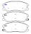 PASTILHA FREIO CAPTIVA 2.4/3.0/3.6 4X2/4X4 V6 16V/24V 06 07 08 09 10 11 12 13 14 15 16 17 ECO1429/SYL2090/N-371 - Imagem 2
