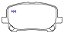 PASTILHA FREIO TOYOTA COROLLA 1.8 16V ABS 03/05 03 04 05 ECO1417/SYL1399 - Imagem 1