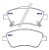 PASTILHA FREIO TOYOTA COROLLA 1.8/2.0 AUTOMÁTICO 09/14 16V 09 10 11 12 13 14 ECO1433/SYL1398/N1366 - Imagem 2