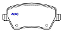 PASTILHA FREIO CITROEN DUSTER CAPTUR DUSTER OROCH ZOE 1.6 16V 11 12 13 14 15 16 17 18 19 20 21 22 ECO1512/SYL2340/N456 - Imagem 2