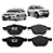 PASTILHA FREIO ECOSPORT FOCUS 1.6/2.0 16V 09 10 11 12 13 14 15 16 17 18 19 20 21 ECO1522/SYL2240/N-190 - Imagem 1
