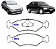 PASTILHA FREIO ESCORT VERONA 1.0/1.6/1.8 83 84 85 86 87 88 89 90 91 92 93 94 95 96 97 APOLLO LOGUS POINTER 1.6/1.8/2.0 90 91 92 93 94 95 96 97 ECO1099/SYL1223/SYL1227/N-115 - Imagem 1