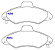 PASTILHA FREIO ESCORT VERONA 1.6/1.8 8V/16V 94 95 96 97 98 99 00 01 02 03 04 LOGUS POINTER 1.6/1.8/2.0 93 94 95 96 ECO1040/SYL1232/N-144 - Imagem 2