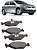 PASTILHA FREIO GOL PARATI SAVEIRO VOYAGE 1.0/1.6 8V 12 13 14 15 16 ECO1509/SYL1419/N-286 - Imagem 1