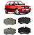 PASTILHA FREIO TRASEIRO TRASEIRA GOL PARATI SANTANA QUANTUM SAVEIRO 1.8/2.0 8V/16V 94 95 96 97 98 99 00 ROYALE VERSAILLES 1.8/2.0 94 95 96 ECO1044/SYL1237/N-232 - Imagem 1