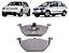 PASTILHA FREIO A3 1.6/1.8 16V 02 03 04 05  GOLF SPACEFOX 1.6/2.0 02 03 04 05 06 07 08 09 10 8V ECO1036/SYL1047/N-262 - Imagem 1