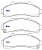 PASTILHA FREIO FORD RANGER 2.3/2.5/2.8/3.0/4.0 95/07 EXPLORER 2.8 02/05 95 96 97 98 99 00 01 02 03 04 05 06 07 ECO1229/SYL1231/N140 - Imagem 2