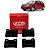 PASTILHA FREIO TRASEIRO TRASEIRA ESCORT XR3 2.0i GOL GTI LOGUS GLS PARATI POINTER GTI 1.8/2.0 8V/16V SEPHIA 1.5i/1.6i/1.8i 8V/16V 93 94 95 96 97 98 99 00 01 COM ABS ECO1043/SYL1238/N-133 - Imagem 1