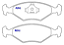 PASTILHA FREIO DIANTEIRA ELBA FIORINO MILLE PREMIO UNO MILLE 84 85 86 87 88 89 90 91 92 93 94 95 96 97 98 99 00 01 02 03 04 05 06 07 08 09 ECO1078/SYL1185/N-503 - Imagem 2