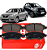 PASTILHA FREIO MARCH VERSA 1.0/1.6 8V/16V 12 13 14 15 16 17 18 19 20 21 ECO1521/SYL9177/N-1426 - Imagem 1