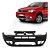 PARACHOQUE PARA-CHOQUE DIANTEIRO PALIO WAY 10 11 12 13 14 15 COM FURO MOLDURA LISO PRETO. 3445 - Imagem 1