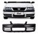 PARACHOQUE PARA-CHOQUE DIANTEIRO GOL PARATI SAVEIRO G3 99 00 01 02 03 04 05 06 PRETO TEXTURIZADO 6424 - Imagem 1
