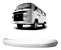 PARACHOQUE PARA-CHOQUE DIANTEIRO KOMBI CARAT 97 98 99 00 01 02 03 04 05 06 07 08 09 10 11 12 13 14 BRANCO 5550N - Imagem 1