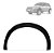 MOLDURA PARALAMA TRASEIRO UNO WAY 06 07 08 09 10 11 12 13 PRETO LADO ESQUERDO (MOTORISTA) 3246 - Imagem 1