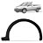 MOLDURA PARALAMA STRADA 02 03 04 05 06 07 08 PRETO LADO ESQUERDO (MOTORISTA) 3411 - Imagem 1
