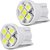 KIT LAMPADAS Par Lâmpada Led Pingão pingo Modelo T10 Com 5 Leds Branco Frio - Imagem 1