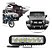 Farol Milha Auxiliar Retangular 6 Leds 6k 18w - Imagem 3