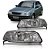 FAROL GOL PARATI SAVEIRO G3 00 01 02 03 04 05 06 07 DUPLO CROMADO LADO ESQUERDO (MOTORISTA) 1414325 - Imagem 1