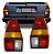 LANTERNA TRASEIRA QUANTUM 91/98 91 92 93 94 95 96 97 98 RUBI BICOLOR LADO DIREITO (PASSAGEIRO) 6161118 - Imagem 1