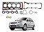 KIT JUNTA CABEÇOTE TAMPA VALVULA COLETOR ADMISSÃO CARTER RETENTOR FIESTA 99/10 1.0 8V ZETEC/STREET/ROCAM KA 1.0 8V 99/14 ZETEC/ROCAM 99 00 01 02 03 04 05 06 07 08 09 10 11 12 13 14 (JTA. CABECOTE PADRÃO) 131245PK - Imagem 1