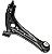 BANDEJA DIANTEIRA FORD FIESTA FORD KA 11/21 GRAZZINETAL LADO DIREITO COM PIVO 11 12 13 14 15 16 17 18 19 20 21 AMD69083/FO3210C - Imagem 1