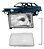 LENTE FAROL SANTANA 84/95 84 85 86 87 88 89 90 91 92 93 94 95 LADO ESQUERDO MOTORISTA - Imagem 1