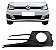 GRADE PARACHOQUE FOX 15 16 17 18 19 20 COM MILHA FURO AUXILIAR ARO PRETO LADO ESQUERDO (MOTORISTA) RX10141 - Imagem 1
