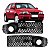 GRADE PARACHOQUE GOL 03/05 03 04 05 FASE 2 COM MILHA FURO AUXILIAR PRETO LADO ESQUERDO (MOTORISTA) RX10081/8181 - Imagem 1