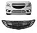 GRADE PARACHOQUE ONIX PRISMA 13/19 13 14 15 16 17 18 19 INFERIOR PRETO COM FRISO PTO RX12092 - Imagem 1