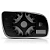 LENTE ESPELHO RETROVISOR GOL G3 G4 SANTANA GOLF LADO ESQUERDO MOTORISTA 1007-E - Imagem 2