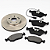 PASTILHA FREIO A4 1.8 CADDY 95/99 GOLF 1.8 93/98 PASSAT VARIANT 1.8/2.8 91/96 91 92 93 94 95 96 97 98 99 ECO1339 - Imagem 2