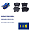 PASTILHA FREIO HONDA ACCORD 2.0/2.3 89/01 89 90 91 92 93 94 95 96 97 98 99 00 01 PRELUDE 92/95 ARO 14" 89 90 91 92 93 94 95 ECO1157 - Imagem 2