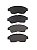 PASTILHA FREIO TOYOTA COROLLA 92/02 1.8 16V XLI/XE/SE-G CAMRY SW/XLE 91/01 CORONA 92/99 RAV 4 2.0 16V 91 92 93 94 95 96 97 98 99 00 01 02 ECO1208 - Imagem 2