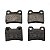 PASTILHA FREIO TRASEIRO TRASEIRA ESCORT XR3 2.0i GOL GTI LOGUS GLS PARATI POINTER GTI 1.8/2.0 8V/16V SEPHIA 1.5i/1.6i/1.8i 8V/16V 93 94 95 96 97 98 99 00 01 COM ABS ECO1043 - Imagem 1