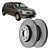 DISCO FREIO DIANTEIRO CLIO 97/ 1.6 16V KANGOO 01/ "MDS" HF549/D653 VALOR UNITÁRIO - Imagem 1