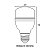 Lâmpada LED T60 E27 20W 1600Lm 100-240V | BLUMENAU - Imagem 2
