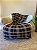 Manta de Tricot Xadrez Preto Perolado 90x180cm para Sofá e Cama - LR2309 - Imagem 1