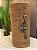 Capacho De Fibra de Coco Natural Luxo - Flor de Liz Bronze Lateral - Imagem 1