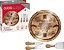 Conjunto para Queijo Tábua Vidro Madeira 4 Peças Euro Home - Imagem 3