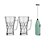 Kit Duas Canecas Vidro Alta Cappuccino + Mixer para Bebidas - Imagem 1
